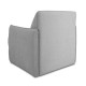 Light Grey Fabric Comfy Casual Swivel Arm Chair 